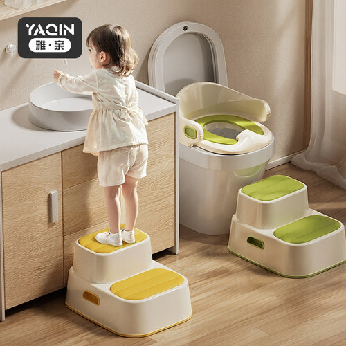 雅亲儿童踩脚凳双层云纹超防滑