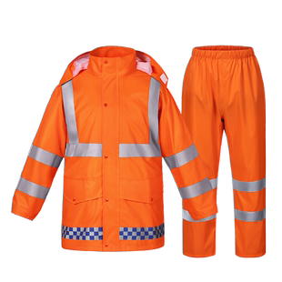 小燕子雨衣男款成人外穿单人全身防暴雨分体套装防水专用反光环卫