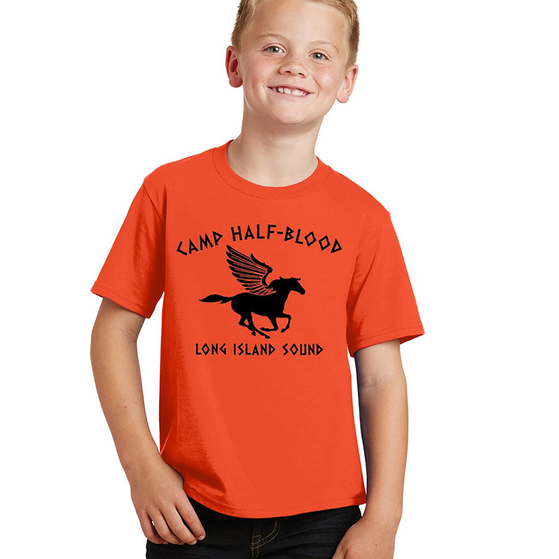 camp half blood kids halloween clothes witch orange t shirts