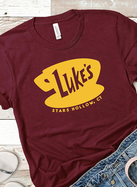 Luke's Stars Hollow Diner T-Shirt Gilmore Girls Tee Rory Top