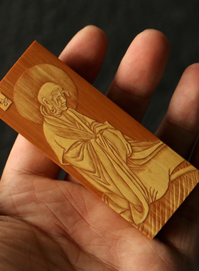 纯手工留青雕刻老玉竹牙签盒