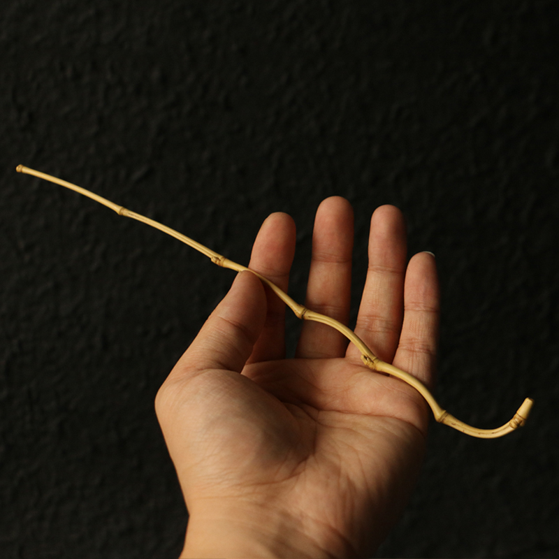 纯手工制作天然异形竹枝茶拨