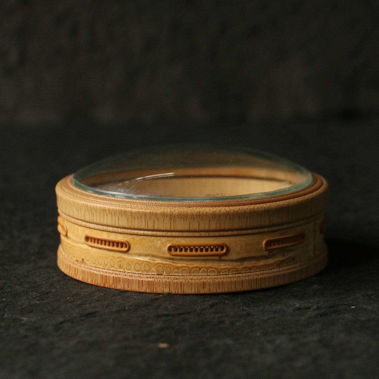 一物一拍沪上名家小谭纯手工制作圆形竹根老玉竹万体竹蛉鸣虫盒,特色手工艺,竹编/竹雕,淘宝优惠券,粉丝福利购,淘宝优惠卷