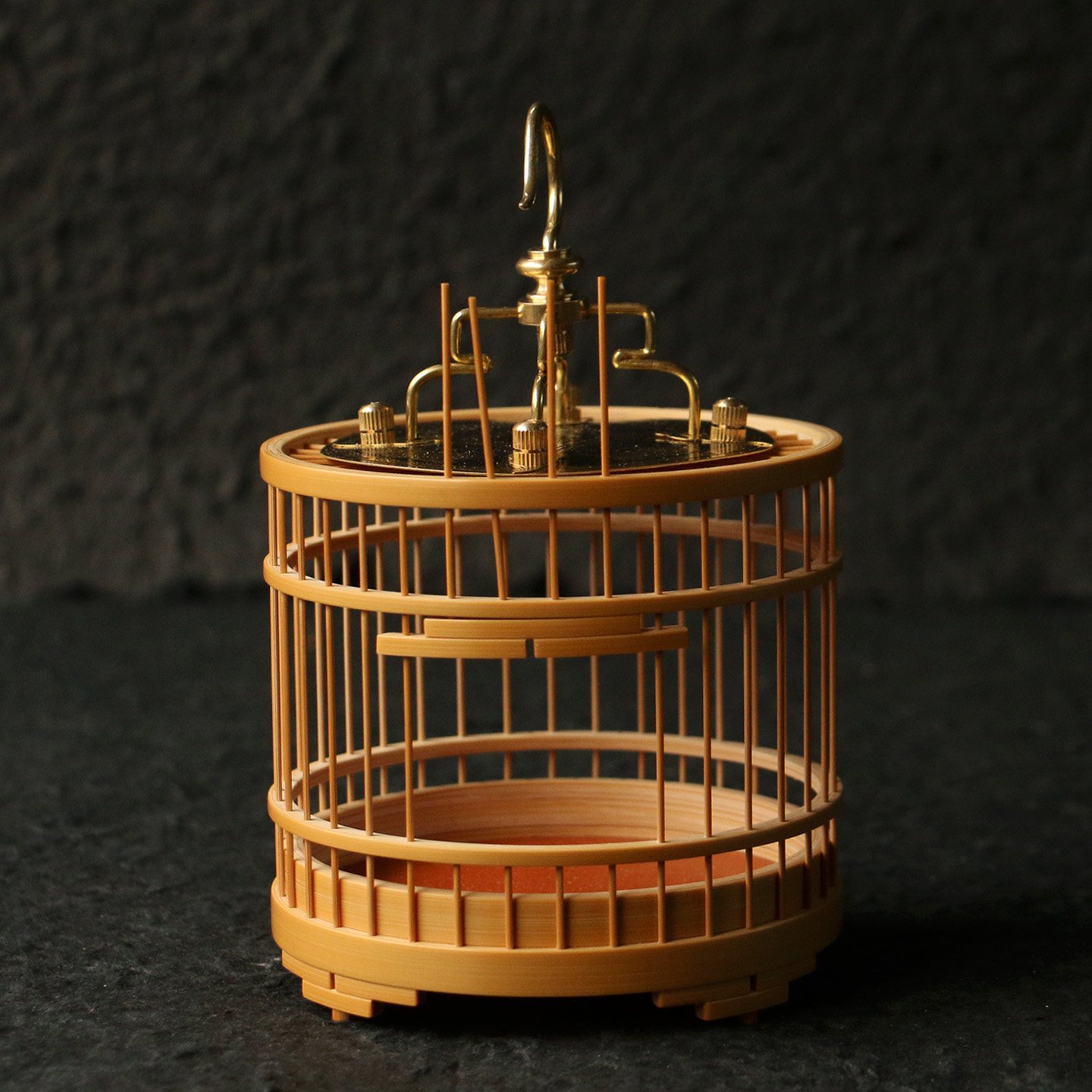 精品老师傅纯手工制作天然老玉竹圆形蝈蝈笼竹制虫具蛐蛐鸣虫笼子