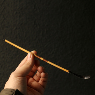 一物一拍精品纯手工制作天然福建武夷山红湘妃竹茶拨牛角头竹茶扒