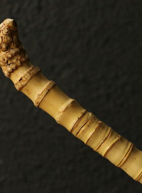竹林雅器天然罗汉竹竹制手杖