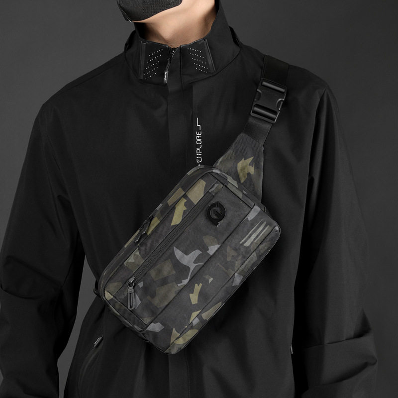 斜跨背包斜挎包户外腰包休闲时尚