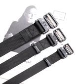 3cm眼镜蛇插扣帆布腰带ins年轻人潮牌工装 机能学生加长皮带军训 裤