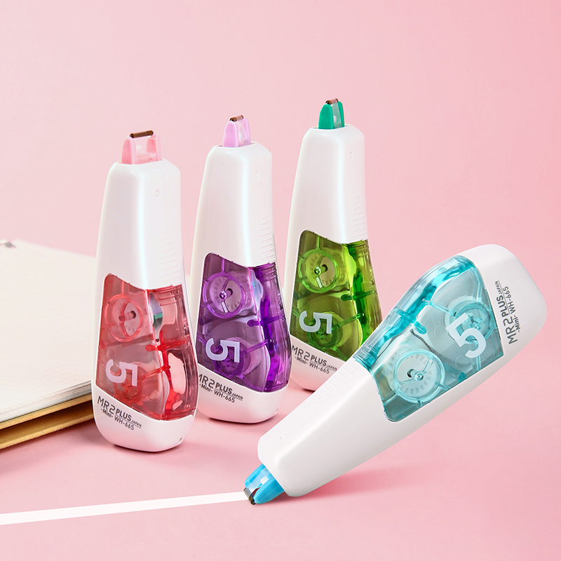 新品包邮实惠装 日本plus普乐士修正带可爱少女小型清新便携改正