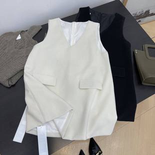 百搭女裙子L 法式 新款 背心连衣裙秋冬季 赫本风无袖