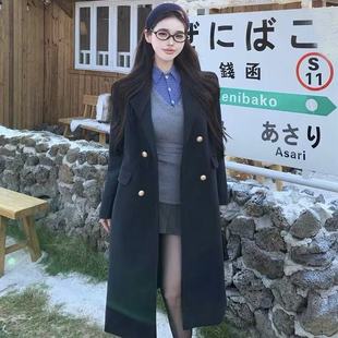 大衣L 韩系高级气质宽松风衣外套女秋冬2025时尚 中长款