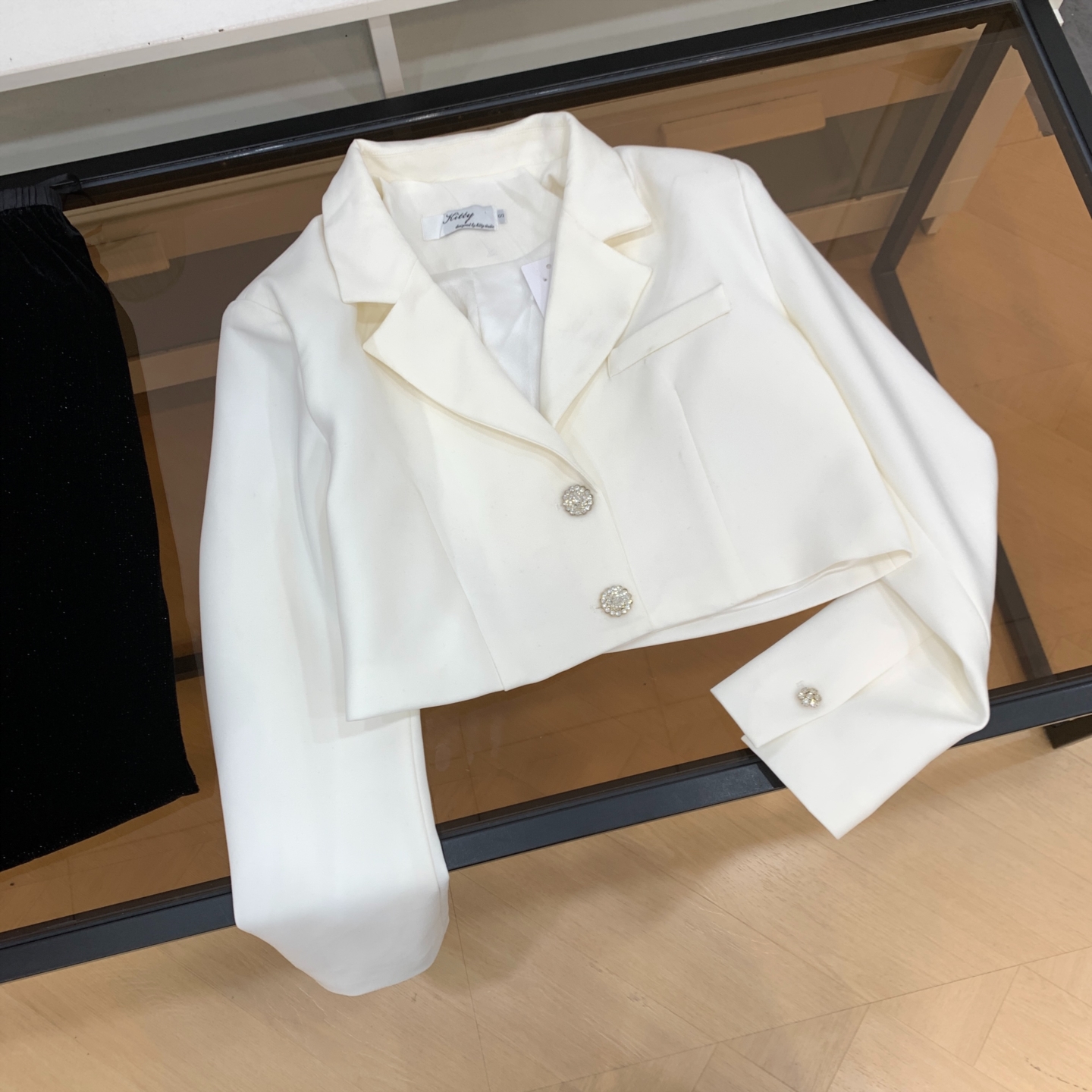 西装外套2025秋季新款纯色宽松短款长袖休闲百搭女 J#24