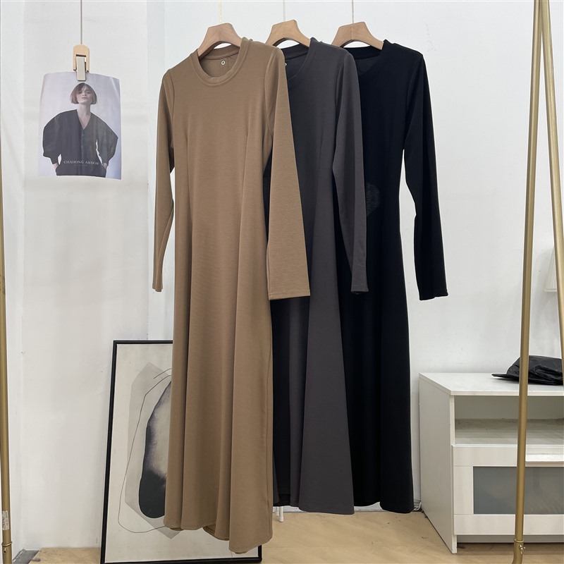 两件套新款显瘦法式连衣裙日常休闲气质收腰减龄套装C#18