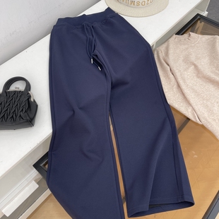 女秋冬休闲裤 高腰显瘦直筒运动阔腿裤 秋冬2025新款