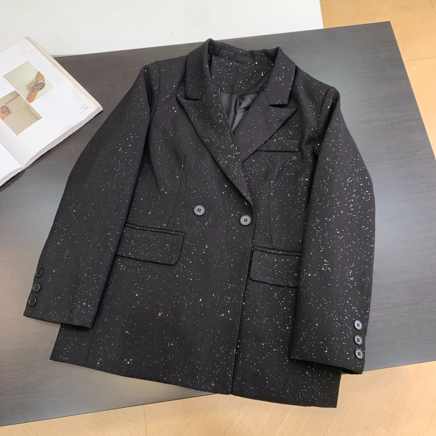 通勤风气质百搭开衫上衣女秋冬新款时尚小众西装外套K#6