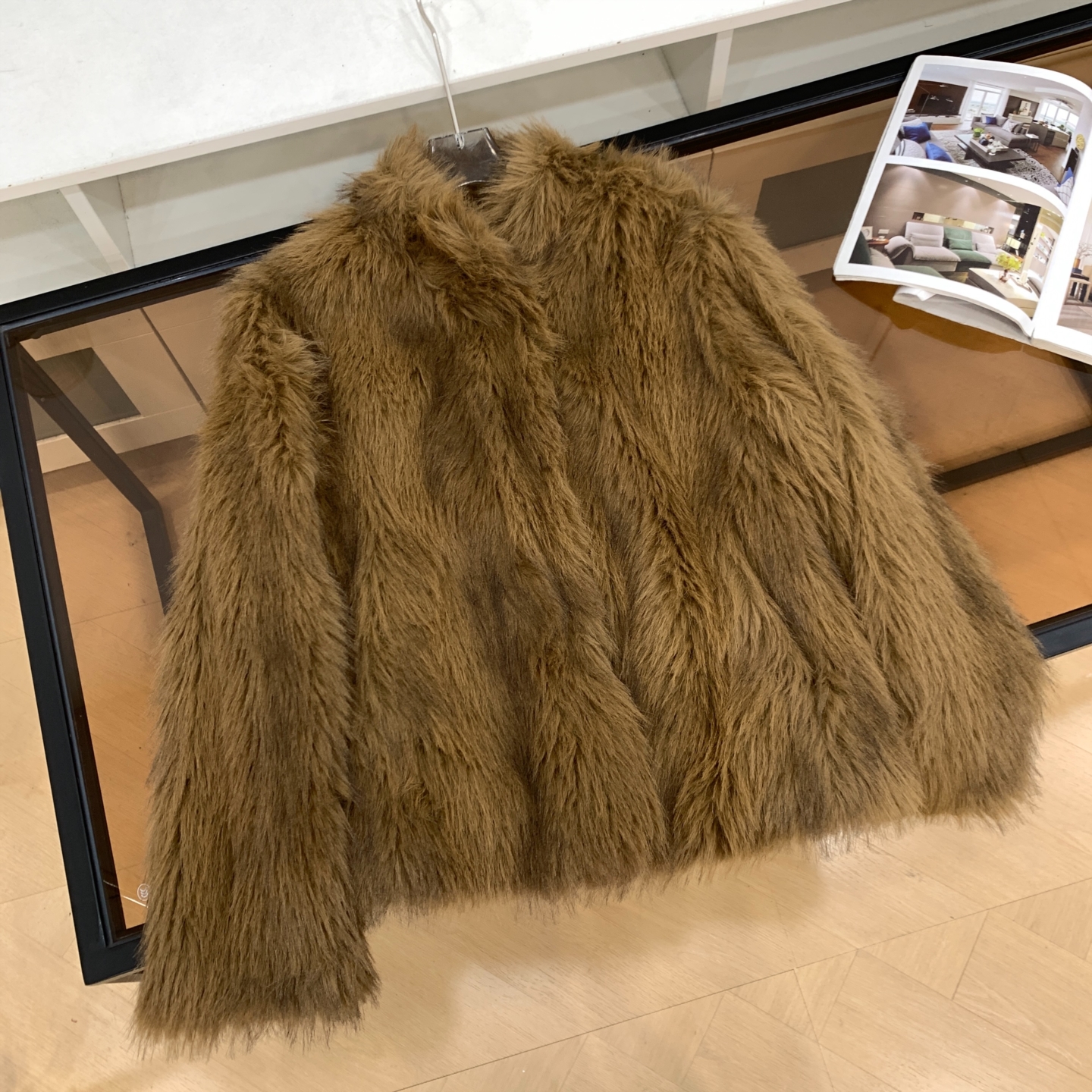 加绒小众秋冬新款时尚修身显瘦纯色高级感气质长袖开衫外套