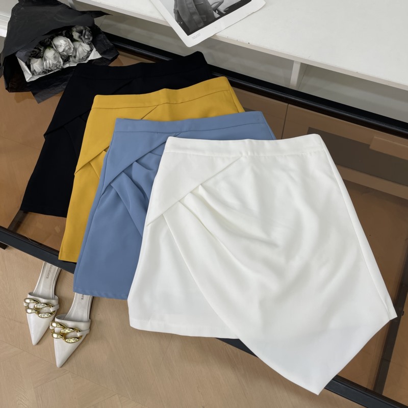 半身裙女2025夏季新款不规则设计高腰显瘦短裙 E#4