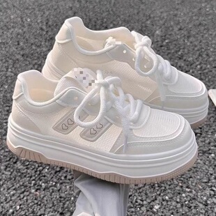 今年流行特惠夏季女鞋小白鞋女配裙子2026新款爆款网鞋透气网面