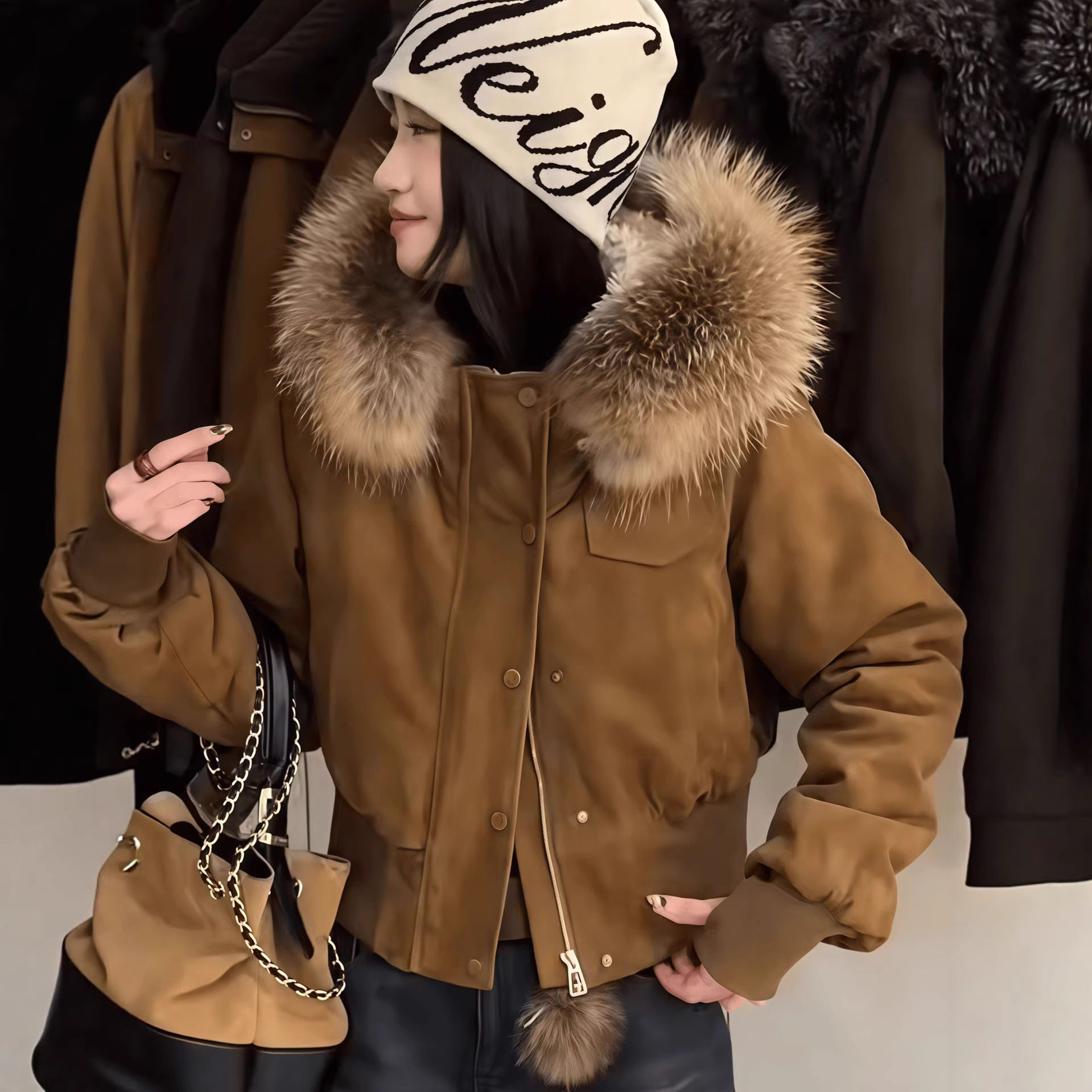 今年流行特惠连帽大毛领短款毛绒棉衣女2025冬季新款加厚保暖外套,女装/女士精品,棉衣/棉服,淘宝优惠券,粉丝福利购,淘宝优惠卷