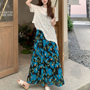 碎花吊帶連衣裙套裝 今年流行特惠蕾絲不規(guī)則罩衫 女夏絕美流行巨