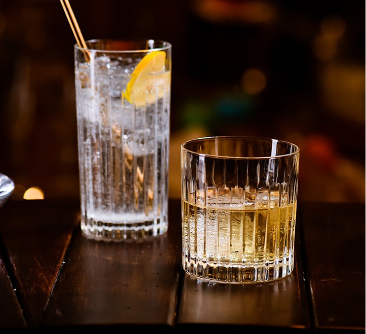 ins咖啡馆冰咖啡杯古典鸡尾酒杯