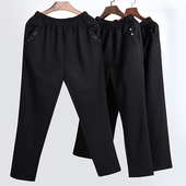 奶奶裤 中老年女裤 春秋款 婆婆长裤 子 妈妈松紧腰高腰宽松老年人女装