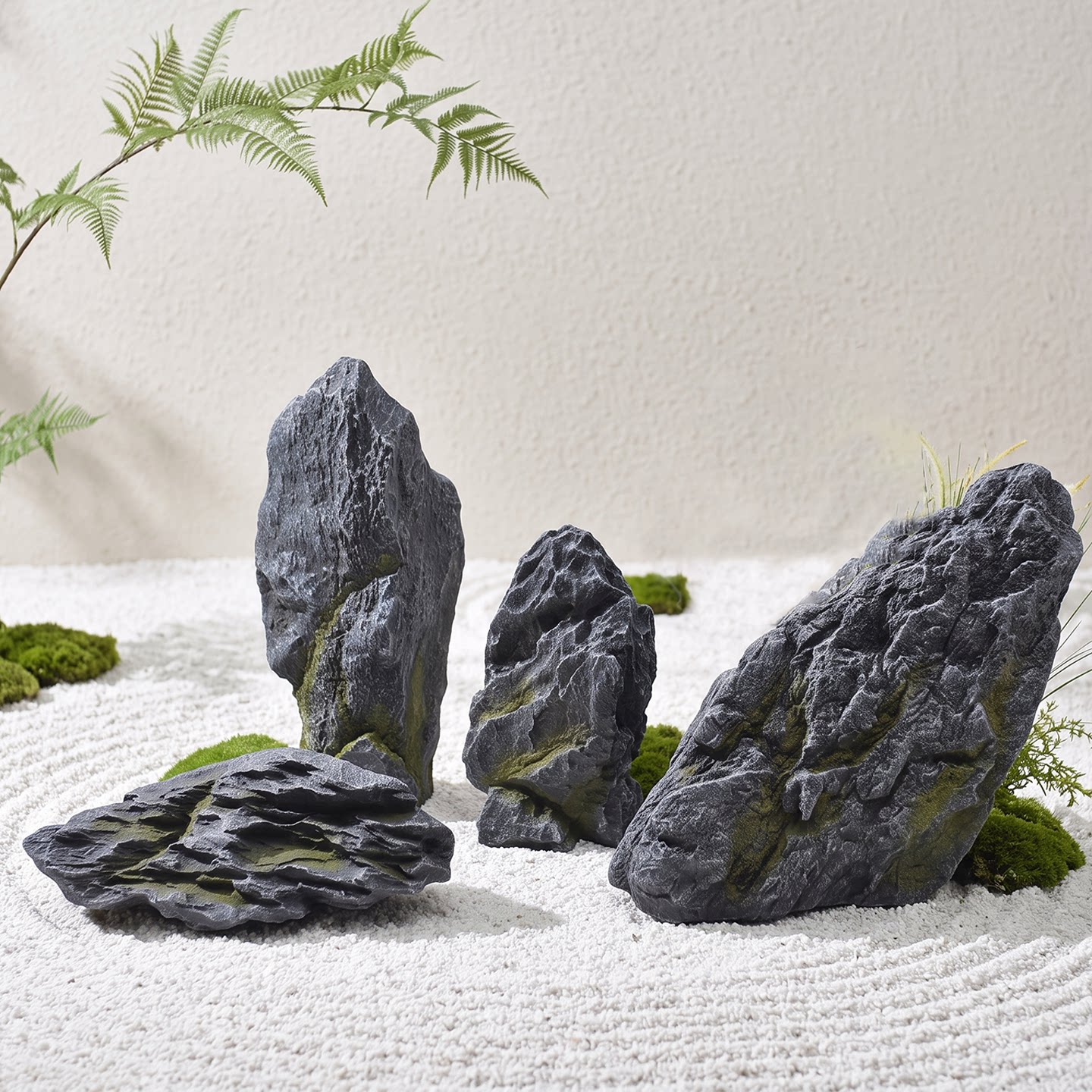 仿真玻璃钢假山石庭院造景摆件图片