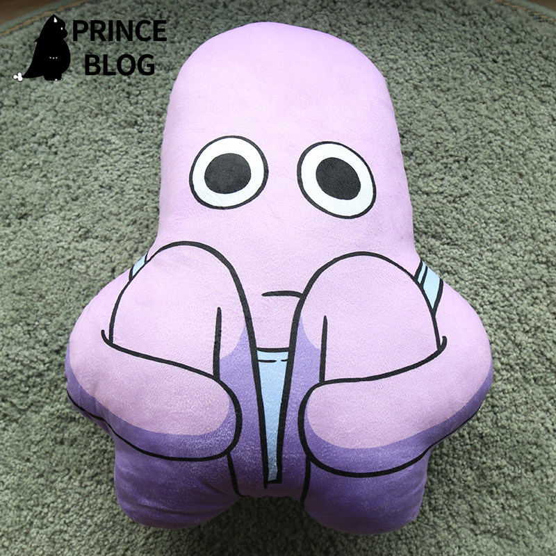 princeblog童话镇原创联名悲伤男孩卡通印花礼物毛绒玩具抱枕