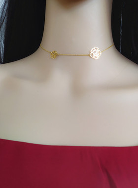 HuoTing钛钢高保色颈链防过敏