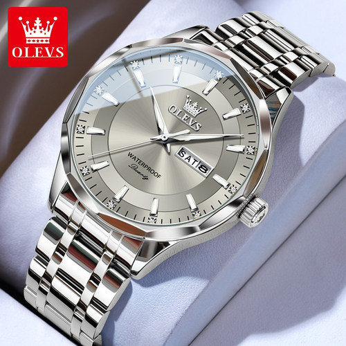 正品高级感钢带男士手表夜光防水