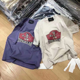 T恤2025夏款 洋氣百搭男女大童上衣新 潮牌TZ兩色圓領短袖 韓國童裝