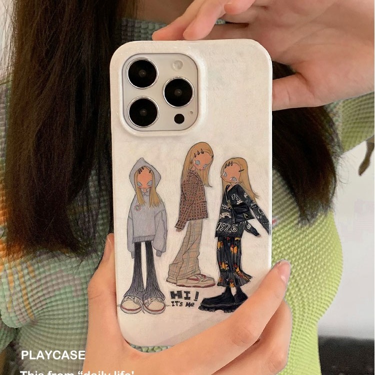 适用iPhone16promax苹果14小米15新款mate70华为p70nova13荣耀200手机壳opporeno14软壳vivox100涂鸦潮流少女,3C数码配件,手机保护套/壳,淘宝优惠券,粉丝福利购,淘宝优惠卷