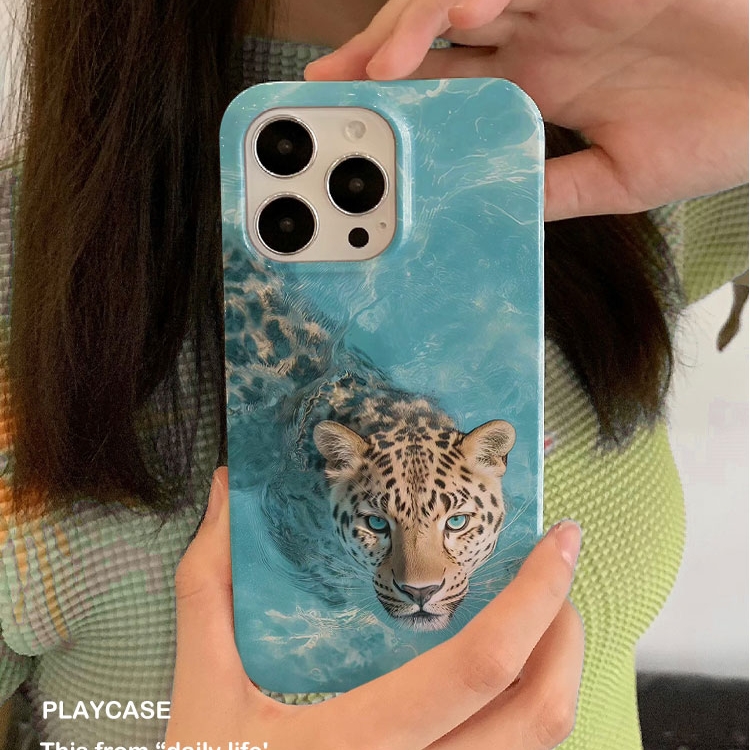 适用iPhone16promax苹果14小米15新款mate70华为p70nova13荣耀200手机壳opporeno14软壳vivox100创意泳池猎豹