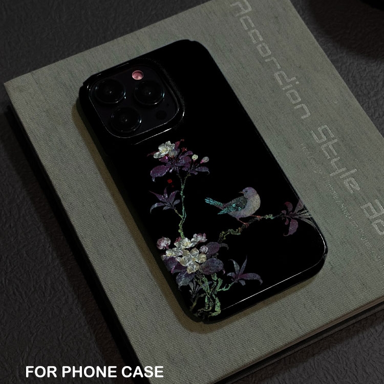 适用iPhone16promax苹果17小米17pro新款mate60华为p70荣耀200菲林nova13手机壳svivox300鸟语花香oppofindx9