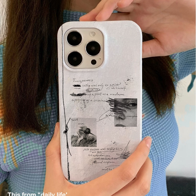 复古简约海报适用iPhone16promax苹果14小米15新款mate70华为p70nova13荣耀200手机壳opporeno13软壳vivox100