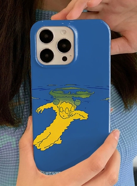 深海艺术家ins沉溺适用iPhone15pro/14手机壳华为nova11畅享60软OPPOreno9vivos16抽象IQOO10红米k60硬小米14