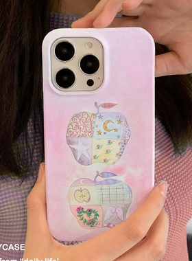 适用iPhone17promax苹果16小米17pro新款mate80华为p80荣耀300菲林nova15手机壳vivox300双苹星梦~opporeno16