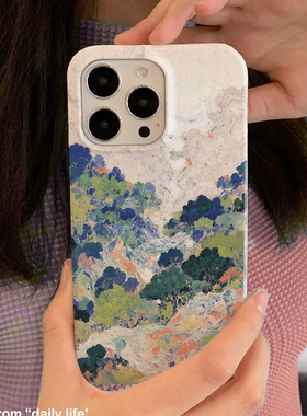 意境漫山遍野适用iPhone16promax苹果14小米15新款mate70华为p70nova13荣耀200手机壳opporeno13软壳vivox100