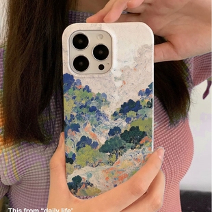意境漫山遍野适用iPhone16promax苹果14小米15新款mate70华为p70nova13荣耀200手机壳opporeno13软壳vivox100