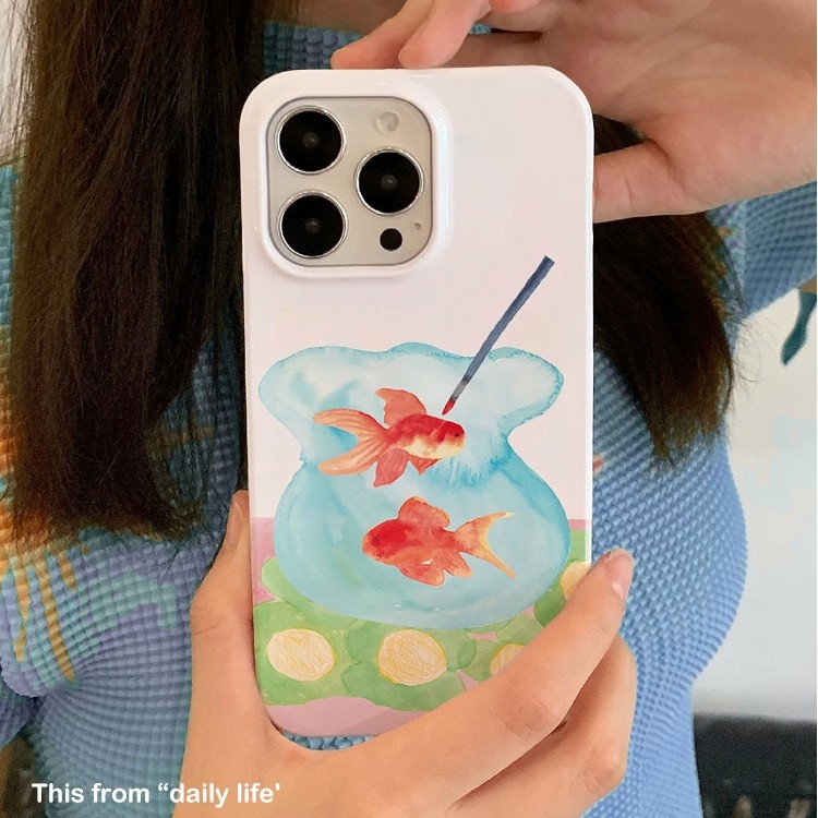 画笔下的金鱼~适用苹果oppo华为vivo荣耀iphone14p