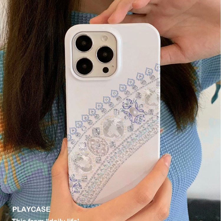 适用iPhone16promax苹果17小米17pro新款mate80华为p70荣耀200菲林nova13手机壳vivox300钻石珠宝~oppofindx9