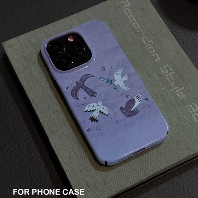 适用iPhone16promax苹果17小米17pro新款mate60华为p70荣耀200菲林nova13手机壳svivox300紫色刺绣oppofindx9