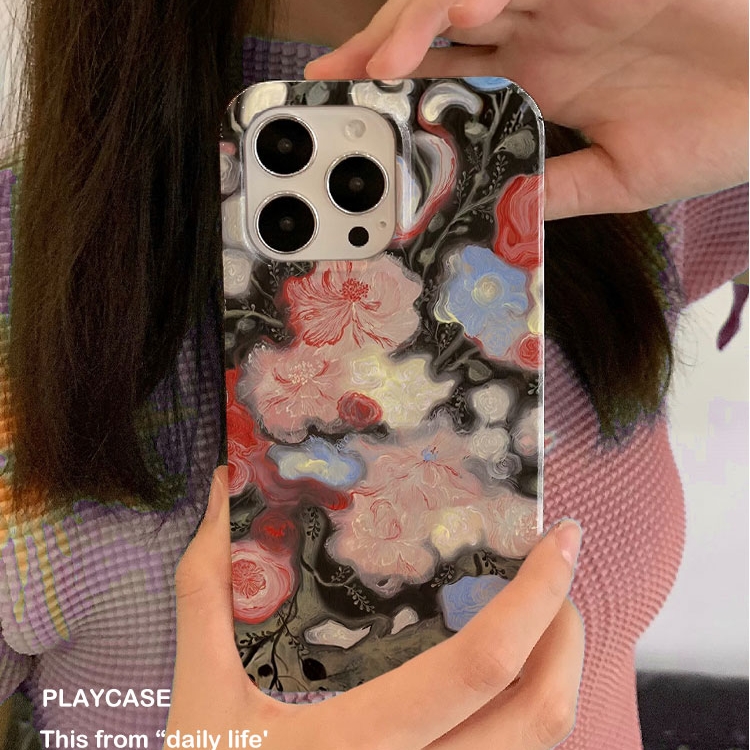 适用iPhone17promax苹果14小米15新款mate60华为p70荣耀200菲林nova13手机壳oppofindx8s+软vivox200绝美花卉