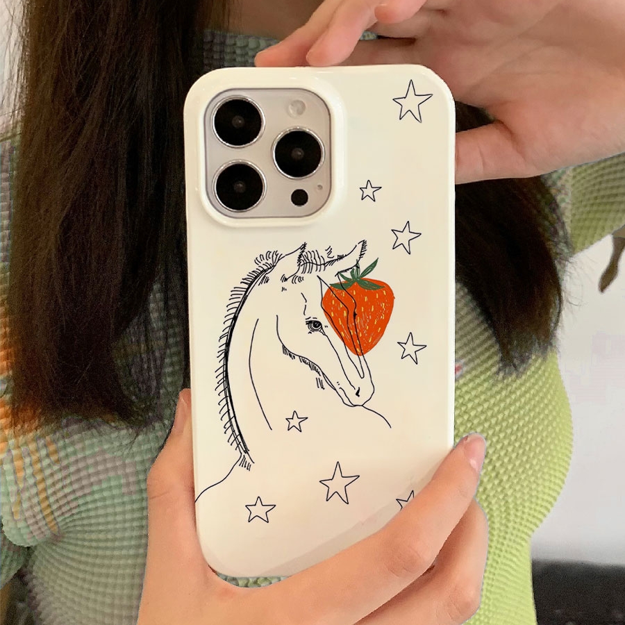 适用iPhone16promax苹果17小米17pro新款mate60华为p70荣耀200菲林nova13手机壳svivox300草莓动物oppofindx8