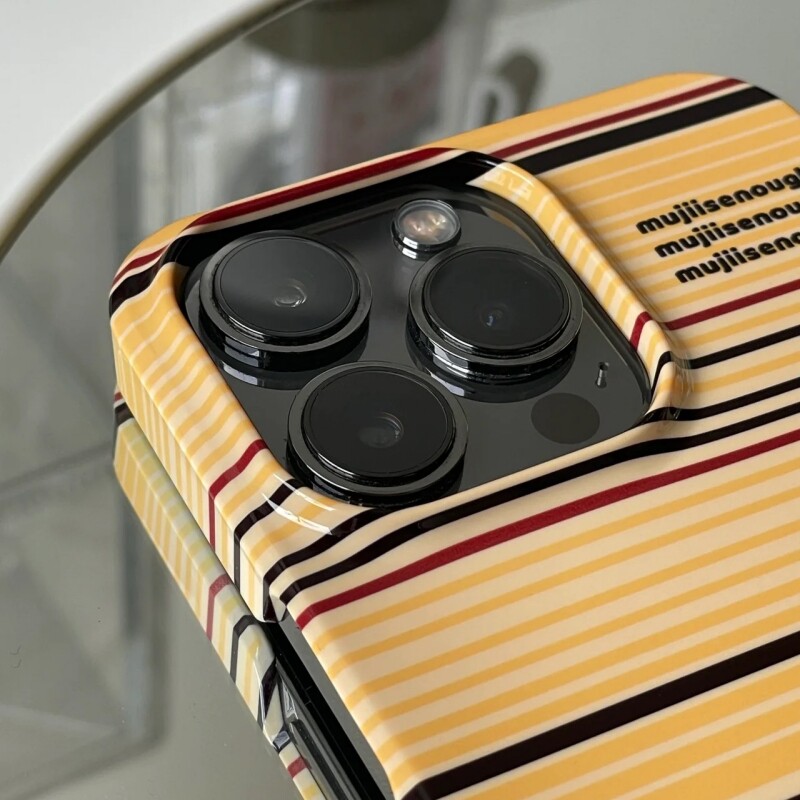 条纹个性菲林适用华为mate50/p30手机壳p50/p40硬壳nova9/8/7情侣色 苹果14pro保护套小米13/12荣耀70/80红米