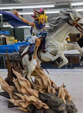 【现货】  Aftershock 余震 游戏王 阿姆图 骑马手办 模型雕像