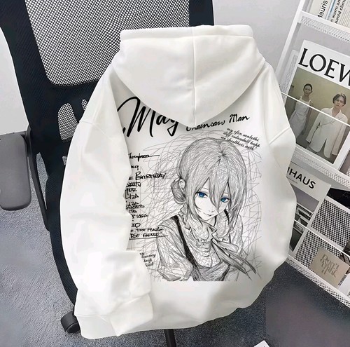 电锯人蕾塞加绒连帽卫衣