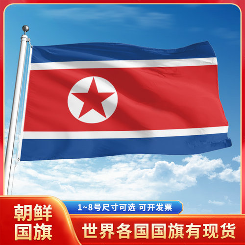 朝鲜国旗12345678号户外旗手摇旗串旗办公桌旗室内会议签约旗外国旗万国旗小旗帜广场装饰吊旗落地旗