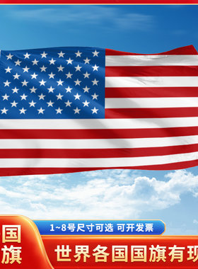 美国国旗3号4号5号6号户外旗手摇旗串旗办公桌旗室内会议签约旗帜外国旗万国旗小旗帜商场广场装饰吊旗落地旗