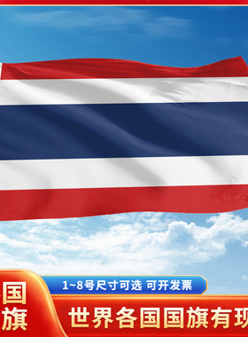泰国国旗12345号户外世界各国旗帜万国旗手摇旗串旗定制办公桌旗公司企业旗子运动会旗定做装饰吊旗落地旗